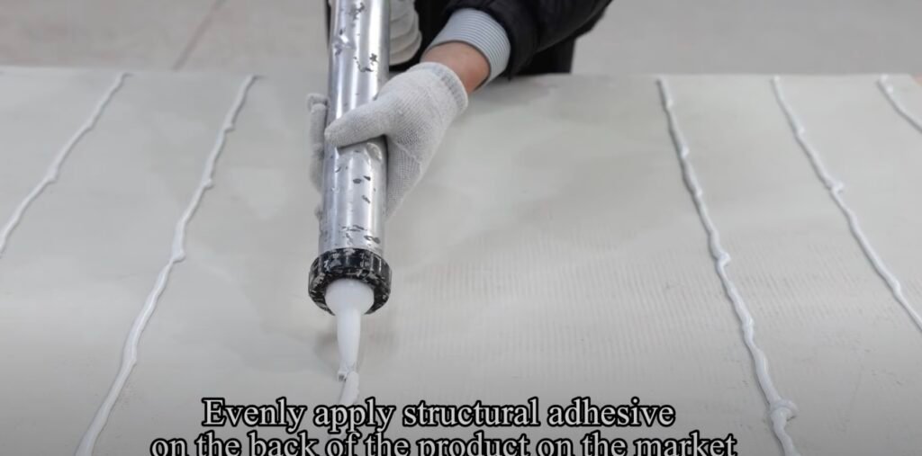 Flexible stone veneer sheets installation tools