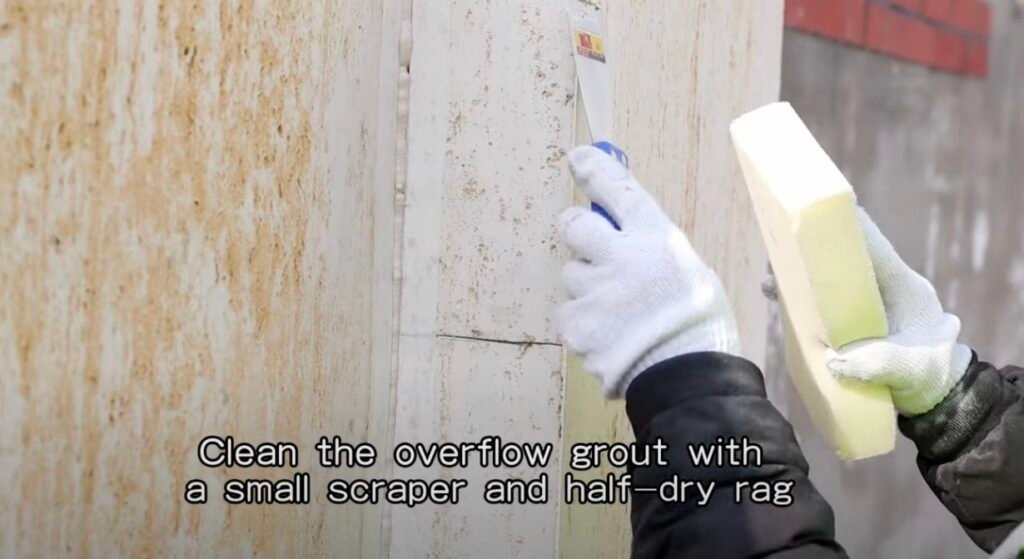 Cleaning flexible stone veneer sheets for longevity