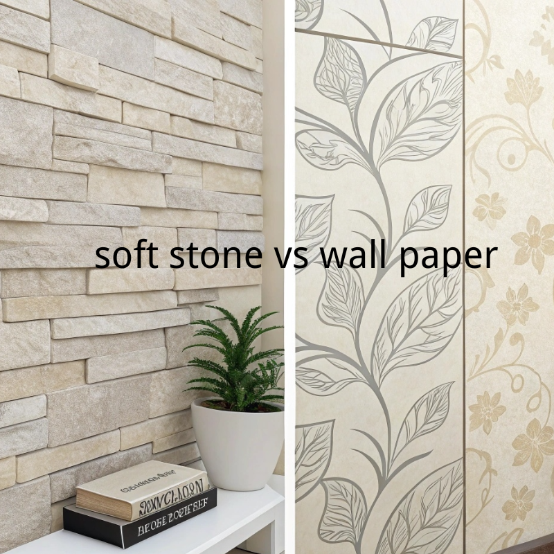soft stone vs wall paper