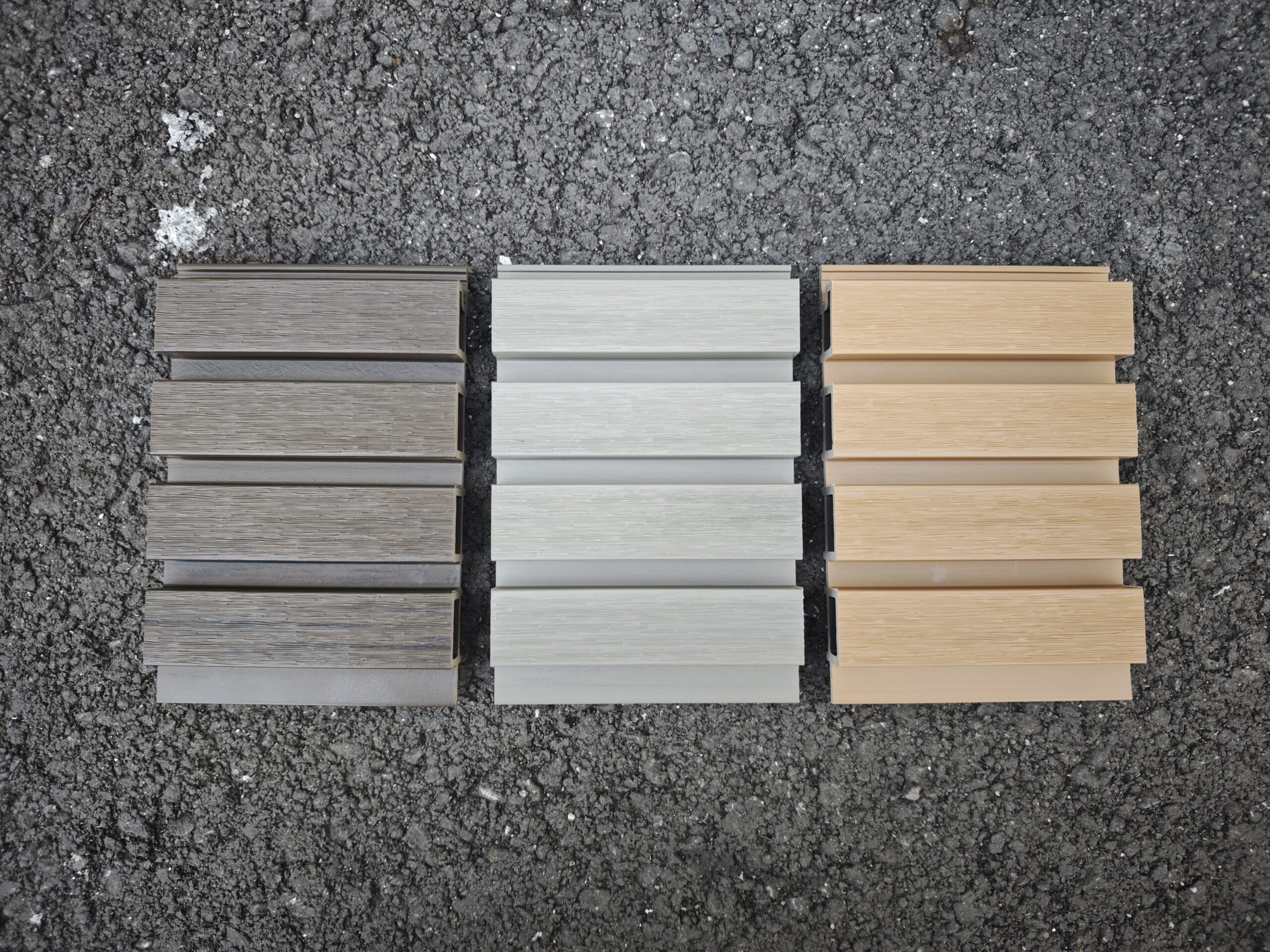 weatherproof WPC wall boards for outdoor walls and screening