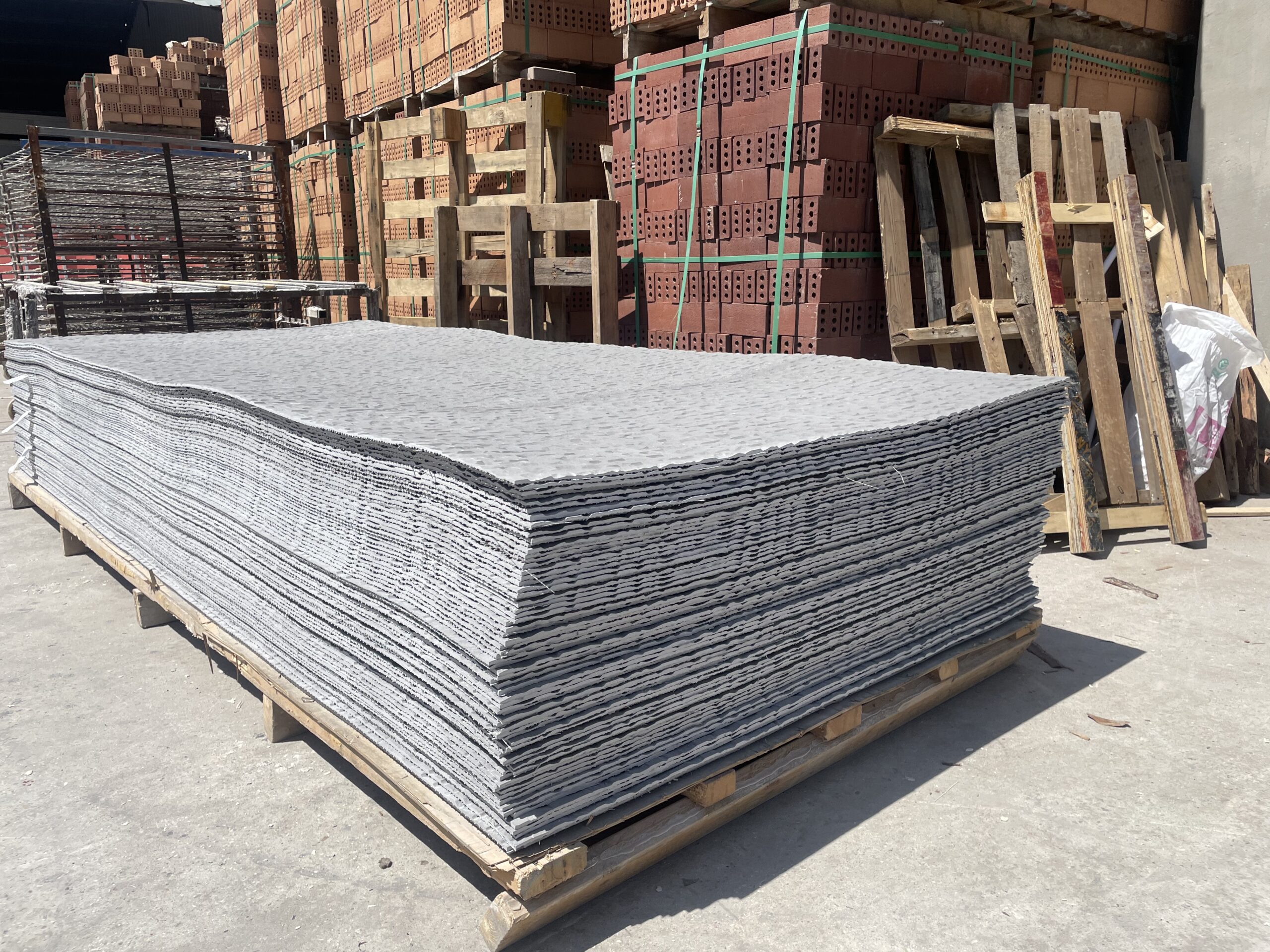 Flexible stone panels in production at the JMS Decor factory