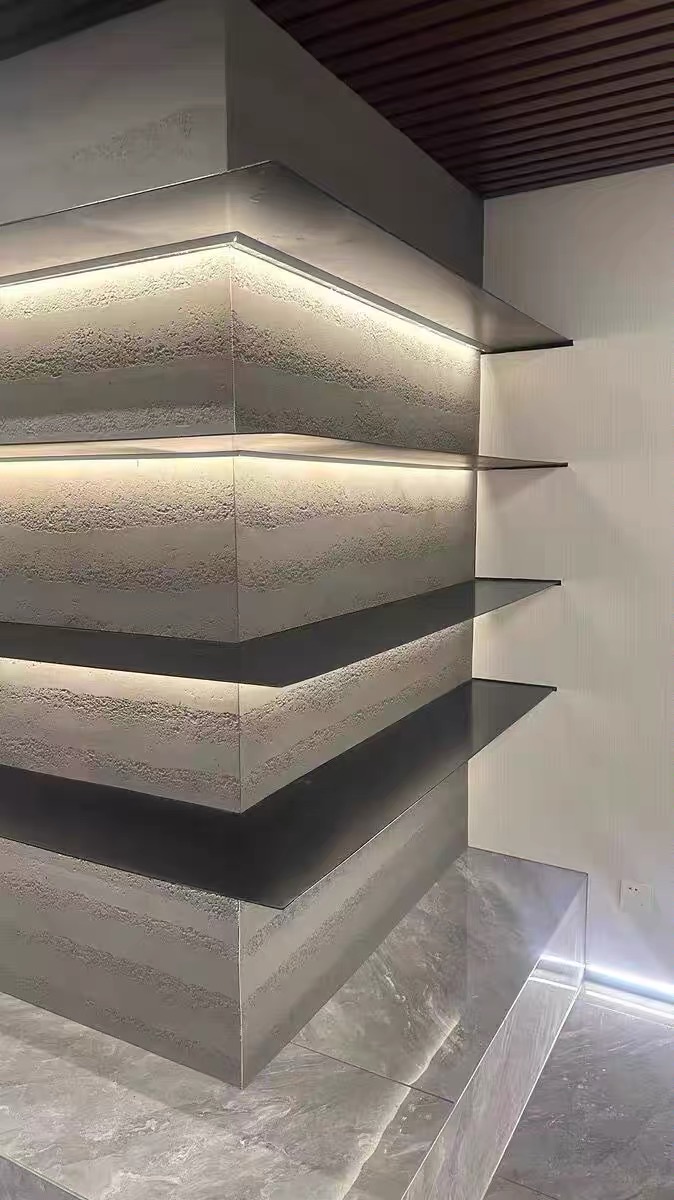 أفضل حجر مرن للتصميم الداخلي البسيط: الخرسانة مقابل الأردواز