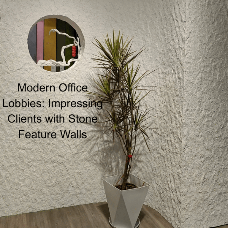 Modern Office Lobbies: Impressing Clients with Stone Feature Walls
