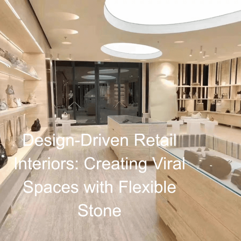 Design-Driven Retail Interiors: Creating Viral Spaces with Flexible Stone