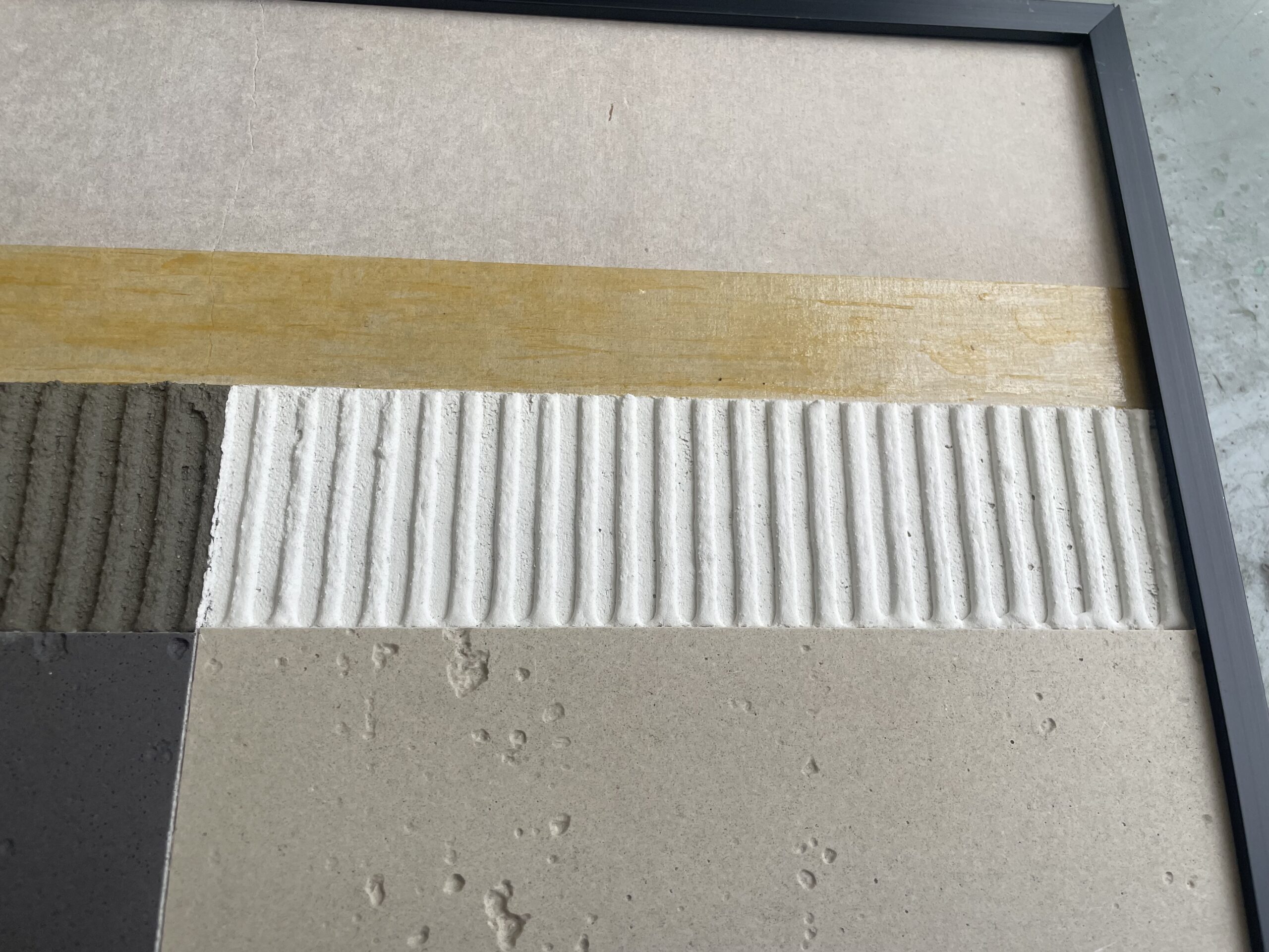 Flexible stone installed over different material surfaces