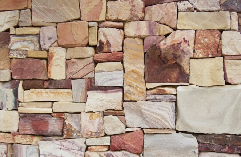 brown and gray brick wall