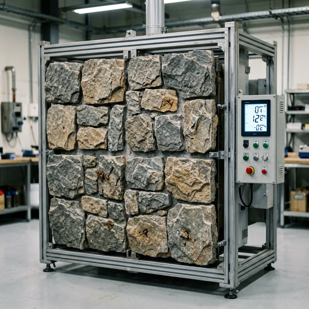 Laboratory test of flexible stone wall panels for fire performance